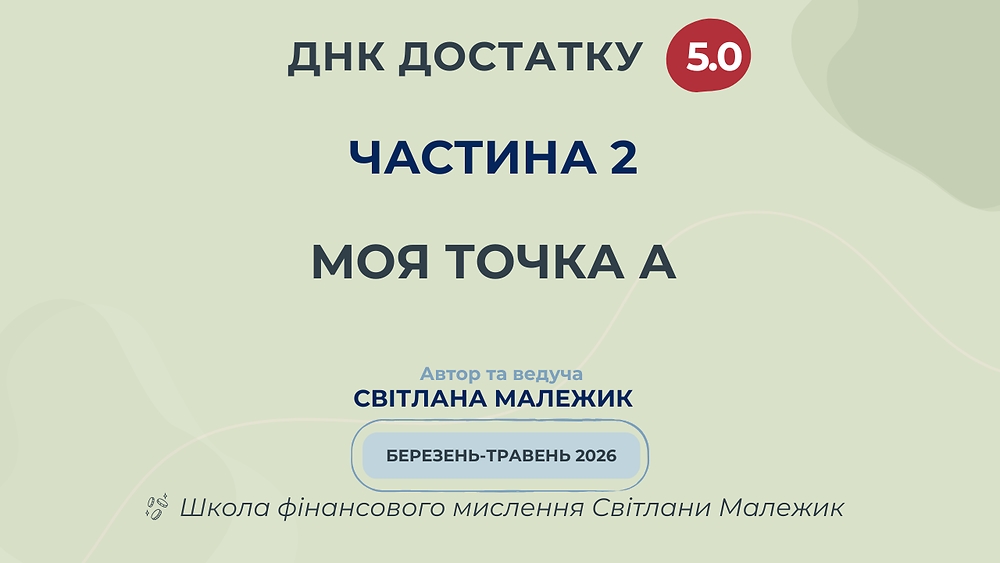 ЧАСТИНА 2. МОЯ ТОЧКА А