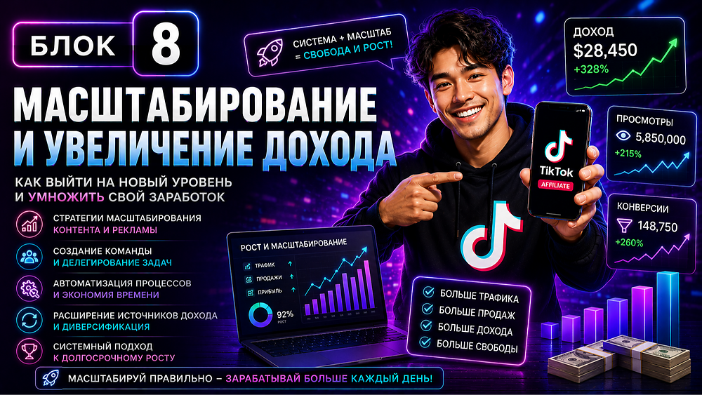 Блок 8. Масштабирование Дохода + разбор пути аккаунта