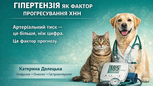 ГІПЕРТЕНЗІЯ ЯК ФАКТОР ПРОГРЕСУВАННЯ ХРОНІЧНОЇ ХВОРОБИ НИРОК У СОБАК ТА КОТІВ