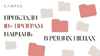 Приклади 10+ програм навчань в різних нішах