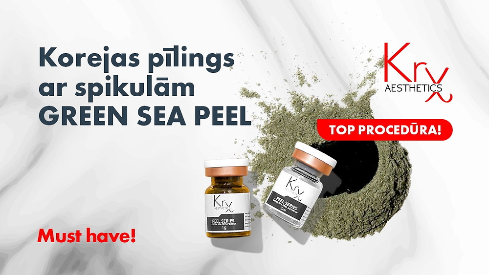 Apmācību kurss “Korejas pīlings ar spīkulām Green Sea Peel”