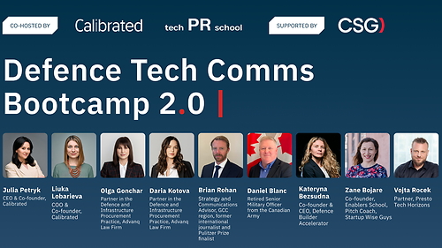 Defence Tech Comms Bootcamp 2.0
