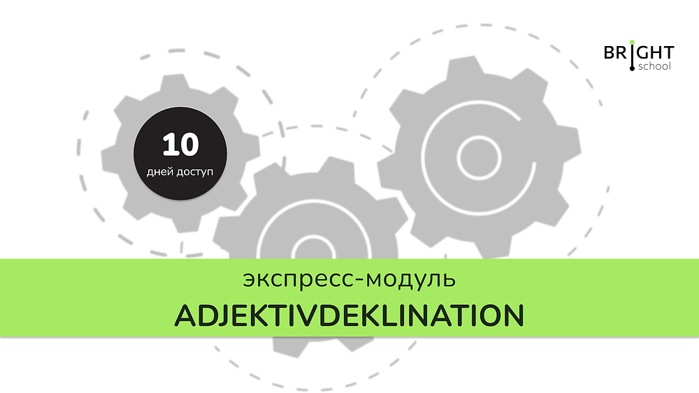 Экспресс-модуль: склонение прилагательных.