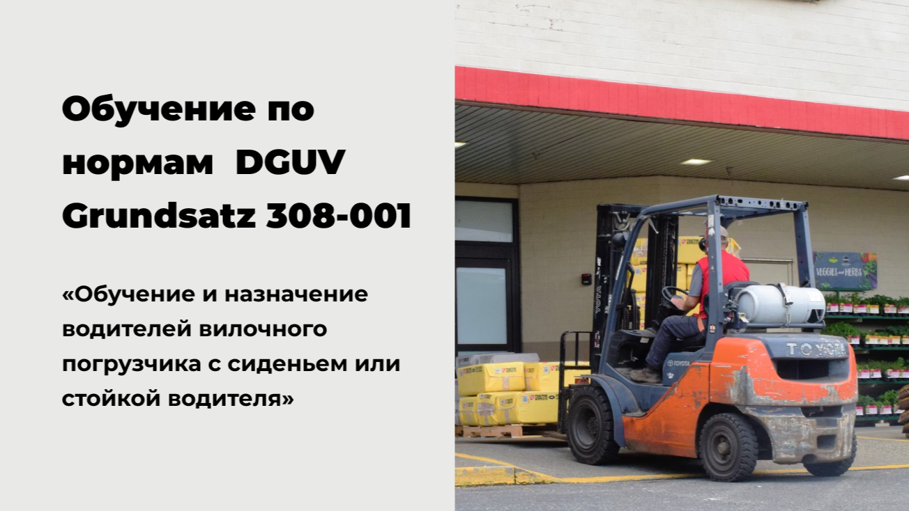 Годовалый инструктаж на вилочный погрузчик