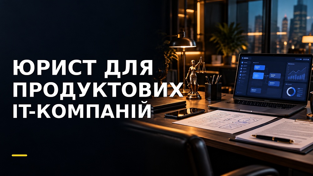 Курс ЮРИСТ ДЛЯ ПРОДУКТОВИХ IT-КОМПАНІЙ