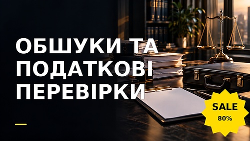 Курс ОБШУКИ ТА ПОДАТКОВІ ПЕРЕВІРКИ