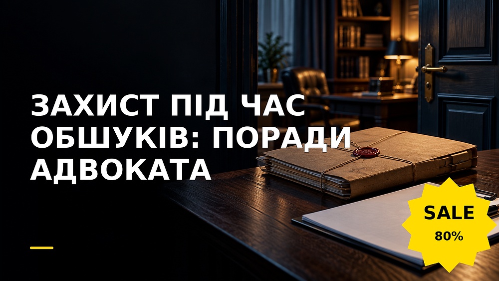Курс ЗАХИСТ ПІД ЧАС ОБШУКІВ: ПОРАДИ АДВОКАТА