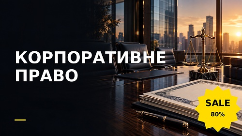 Курс КОРПОРАТИВНЕ ПРАВО