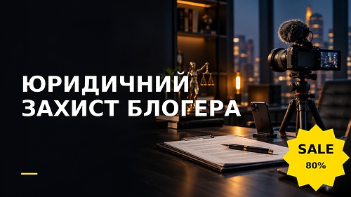 Курс ЮРИДИЧНИЙ ЗАХИСТ БЛОГЕРА