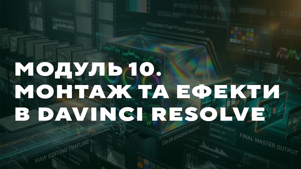 МОДУЛЬ 10. МОНТАЖ ТА ЕФЕКТИ В DAVINCI RESOLVE