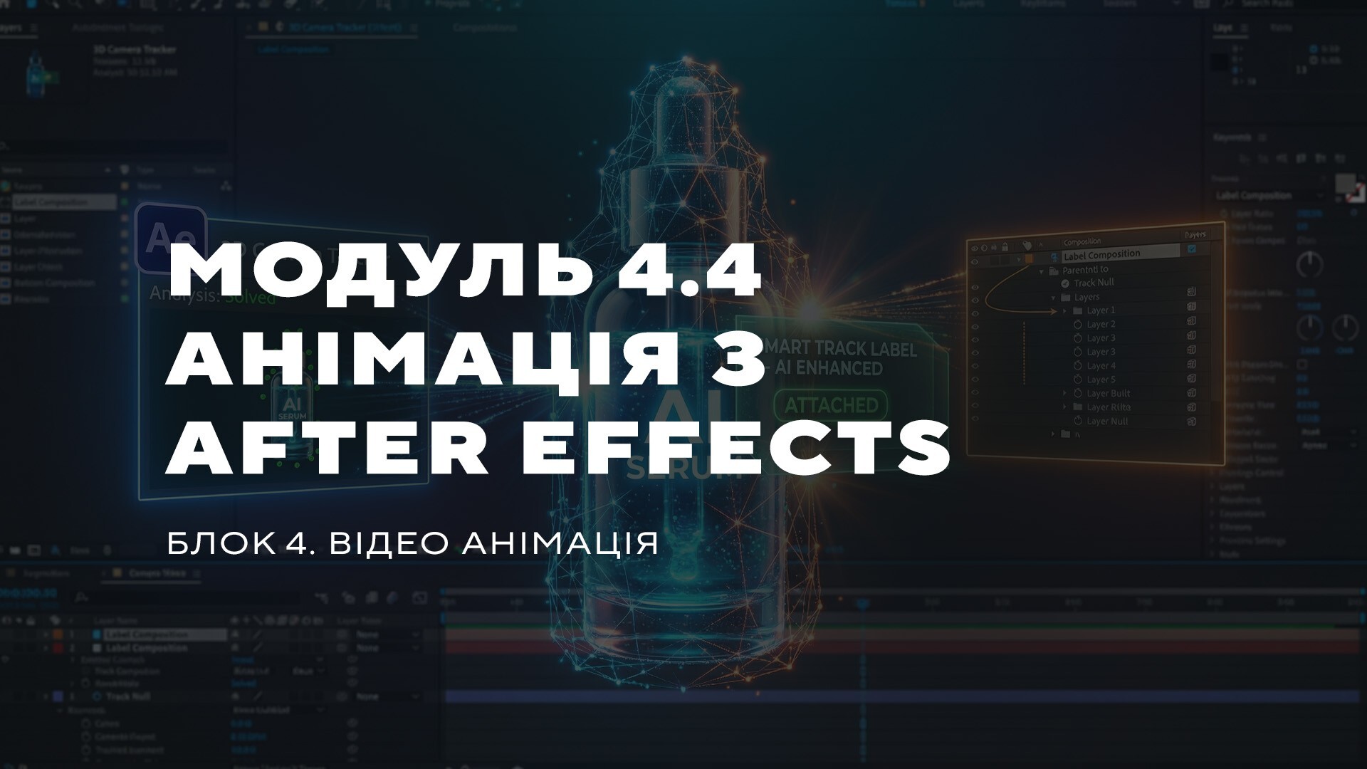 МОДУЛЬ 4.4  АНІМАЦІЯ З AFTER EFFECTS