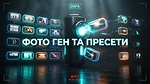 Урок 2. Фото ген та пресети
