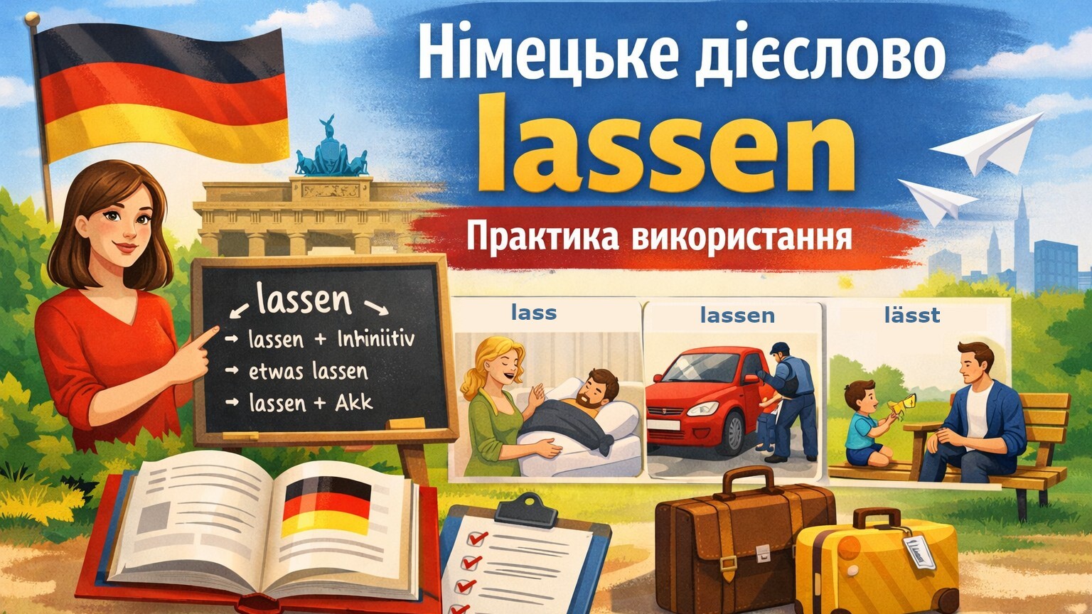 Німецьке дієслово lassen. Практика використання