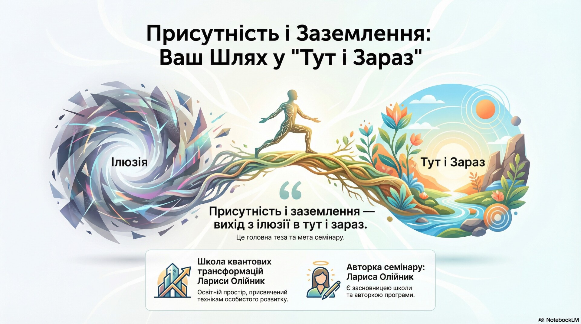Семінар  «Присутність і заземлення — вихід з ілюзії в тут і зараз»