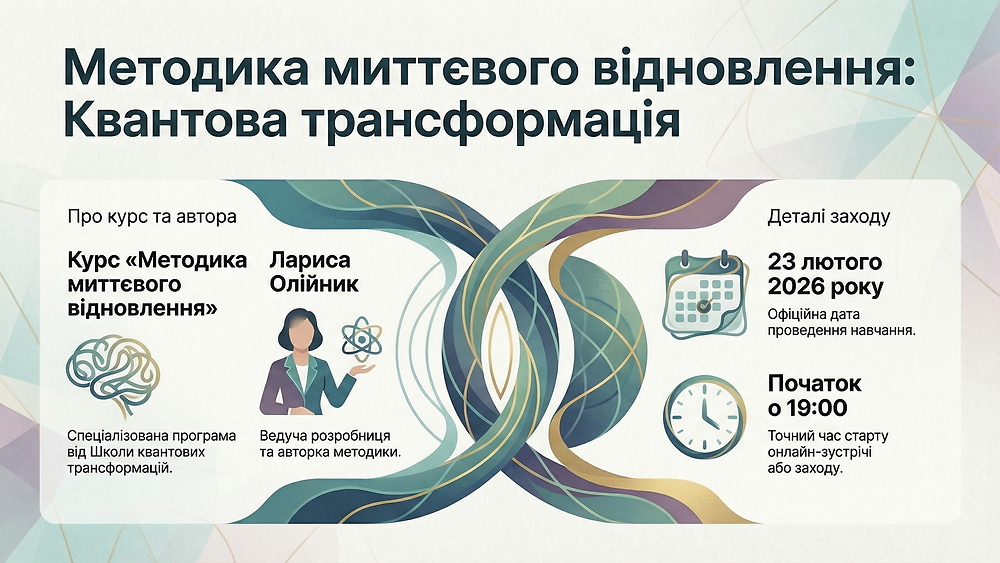 23.02.26 р. курс Методика миттєвого відновлення