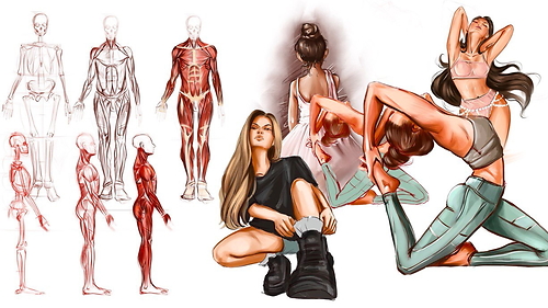 Анатомія без болю: стилізована людина в ілюстрації