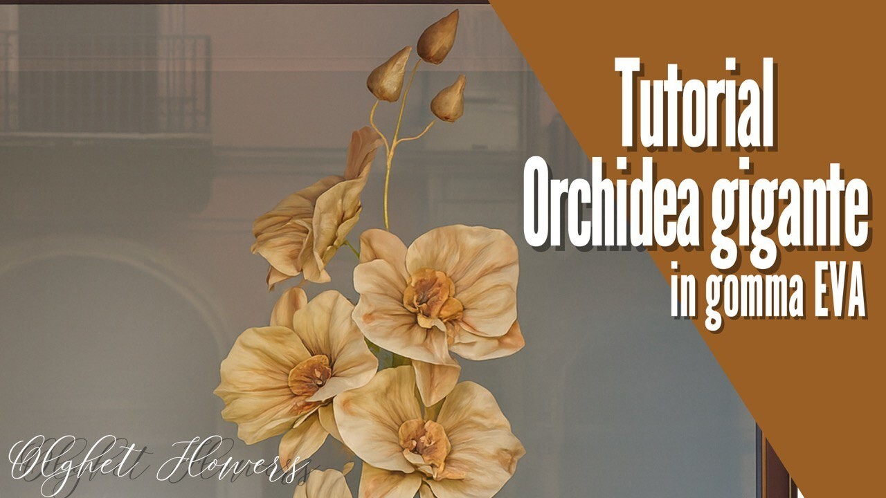 Orchidea Gigante in gomma EVA