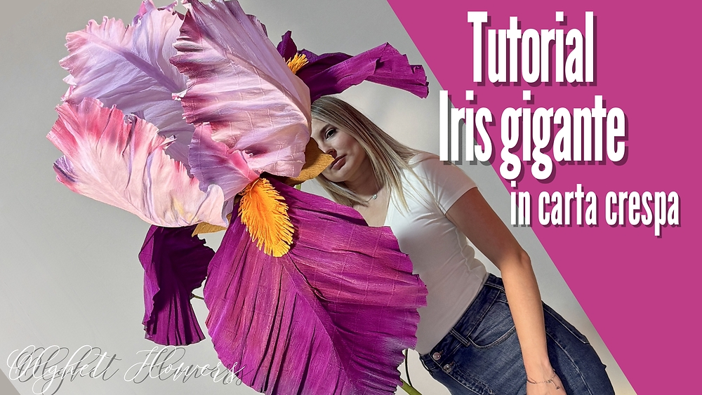 Iris gigante in carta crespa (with English subtitles)