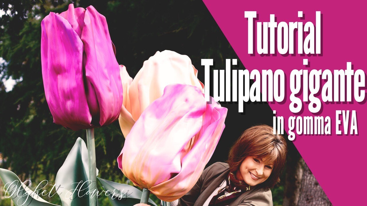 Tulipano gigante in gomma EVA