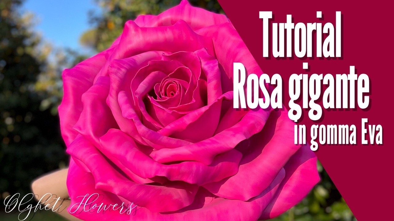 Rosa Gigante in gomma EVA