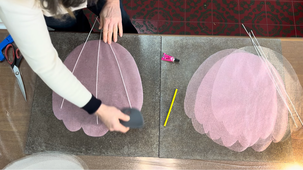 Video corso peonia gigante in organza