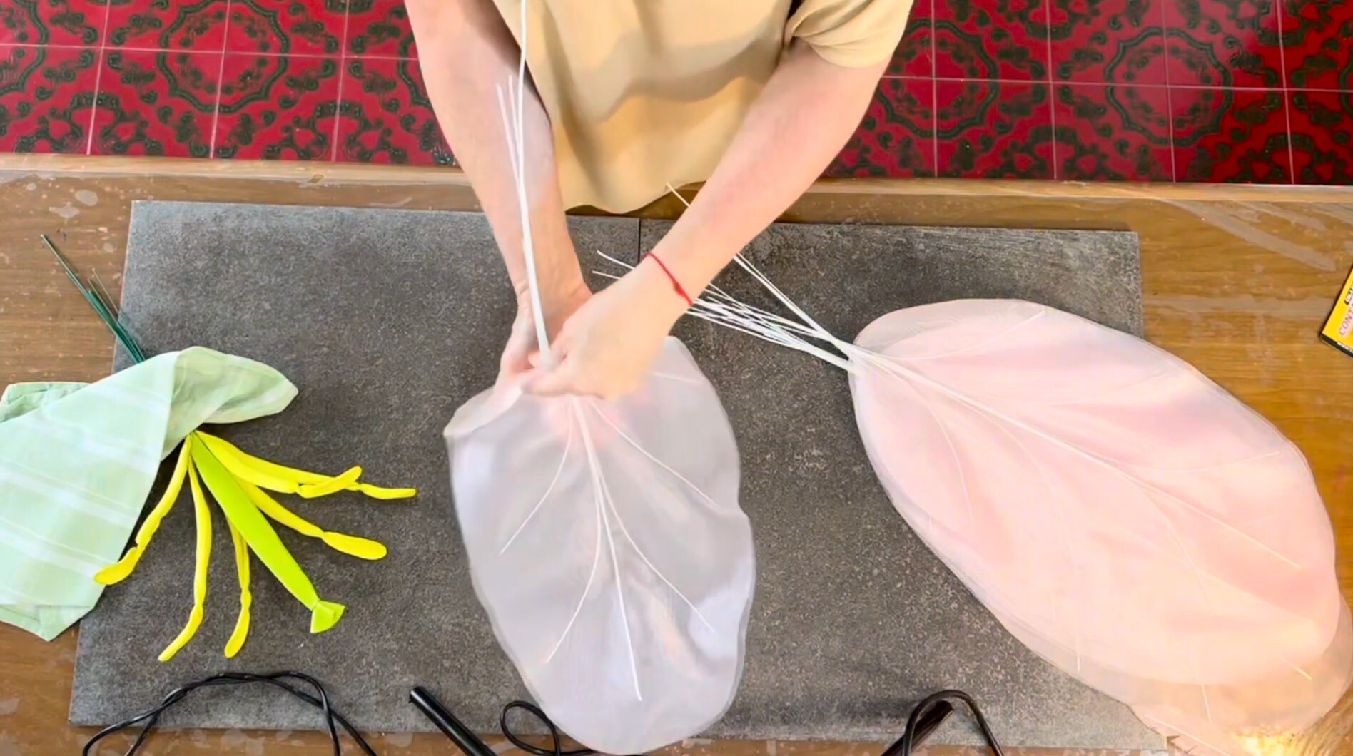 Video Corso tulipano gigante in organza