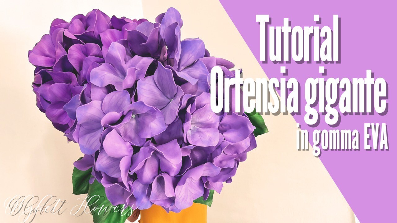 Ortensia gigante in gomma EVA