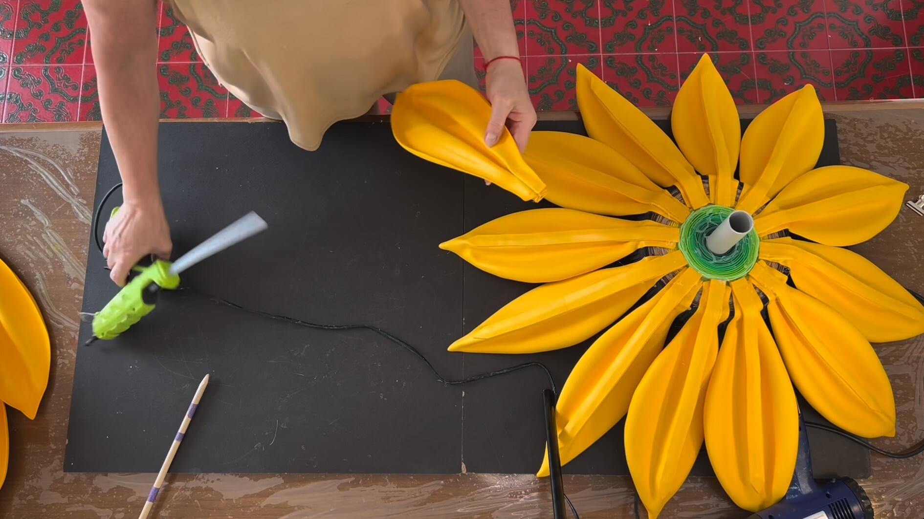 Video corso girasole gigante in gomma EVA