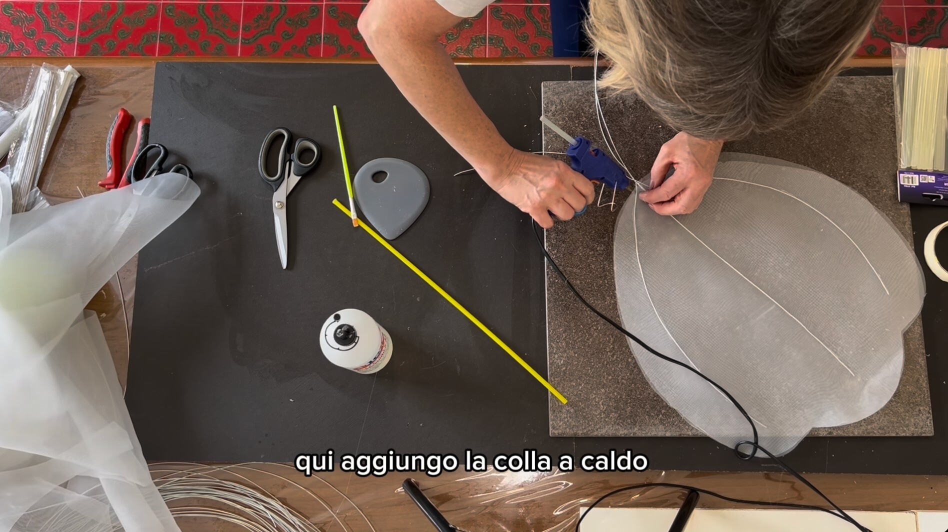 Video corso anemone gigante in organza