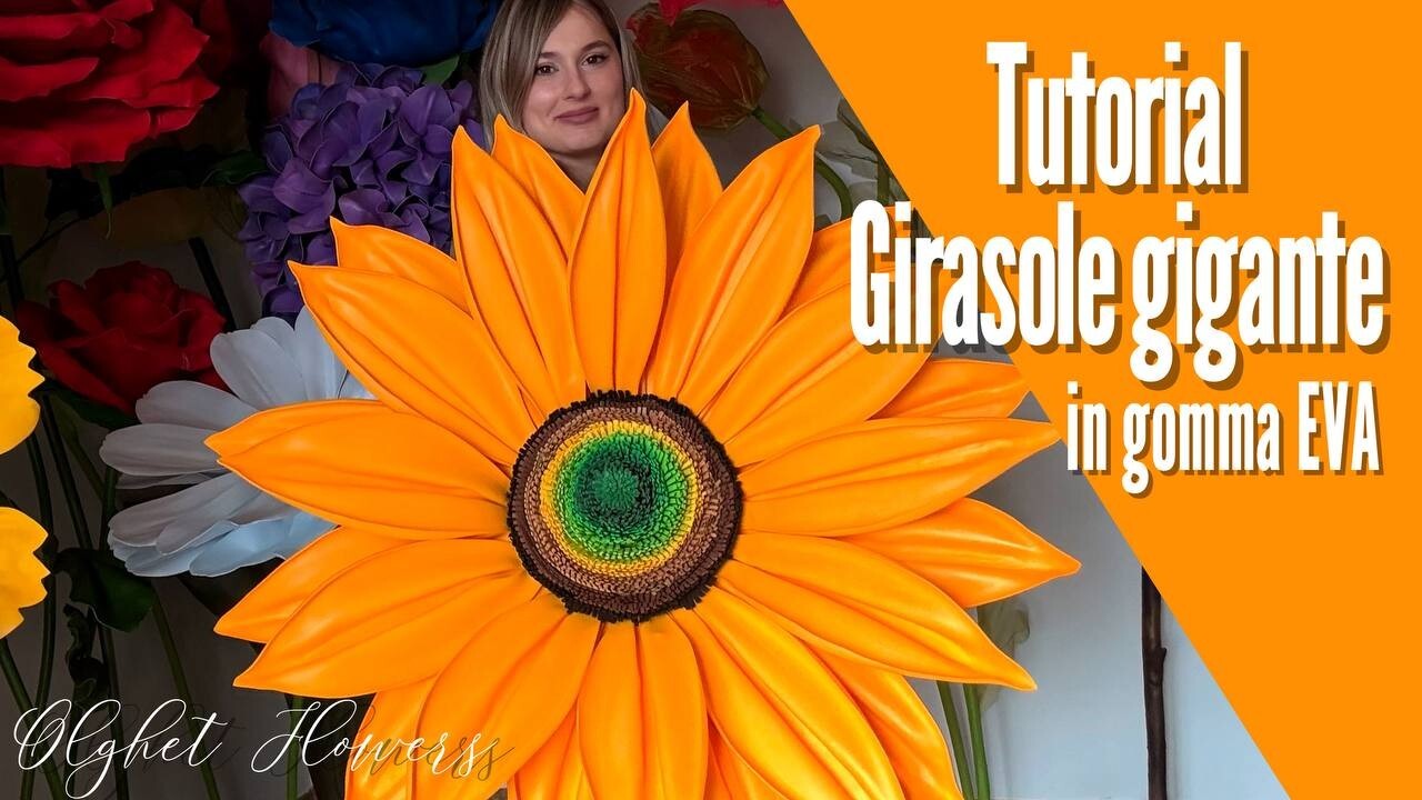 Girasole gigante in gomma EVA