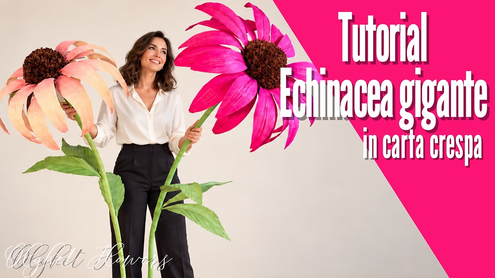 Echinacea gigante in carta crespa (with EN subtitles)
