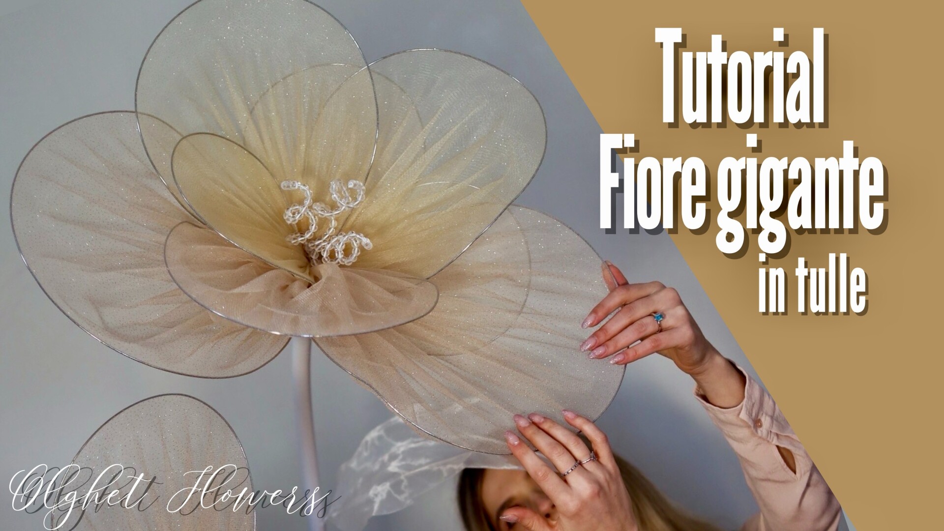 Fiore gigante in tulle (with English subtitles)