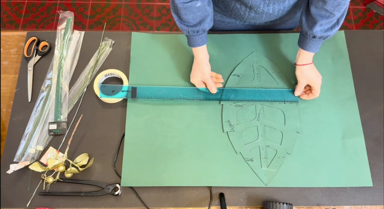 Corso stella di Natale Gigante in gomma EVA