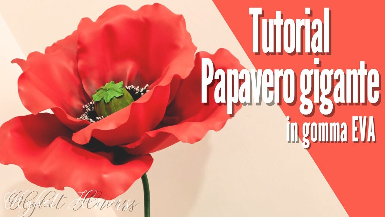 Papavero gigante in gomma EVA
