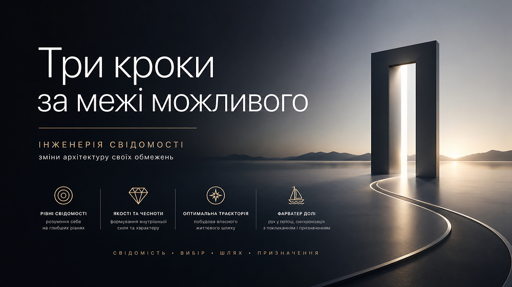 Три кроки за межі можливого | Інженерія свідомості (готується до публікації)