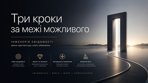 Три кроки за межі можливого | Інженерія свідомості (готується до публікації)