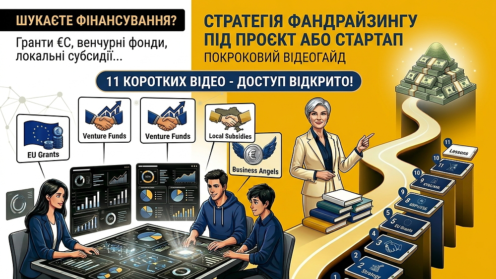 ВІДЕОГАЙД 'Стратегія фандрайзингу під проект або стартап'