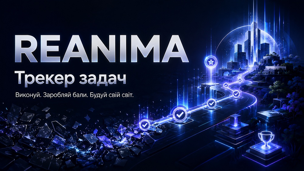 REANIMA — Трекер задач. Перетвори виконання справ на гру