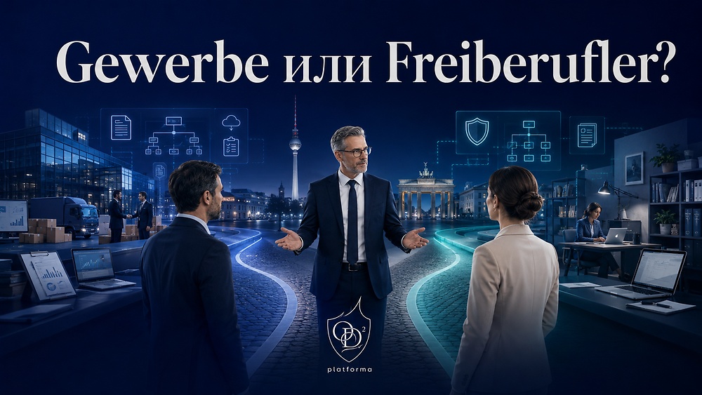 2. Gewerbe или Freiberufler?