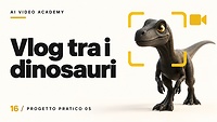 16 — Progetto pratico 5: Vlog nel mondo dei dinosauri