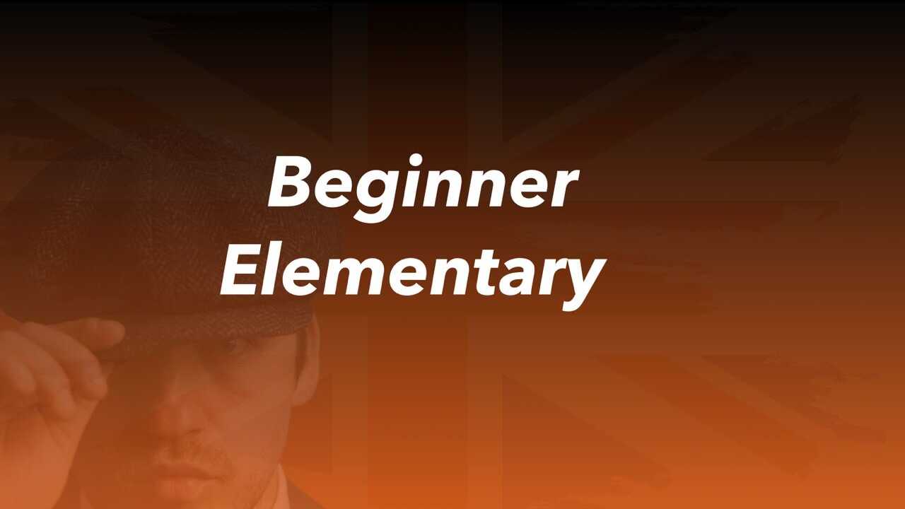 Beginner — Elementary (Pro)