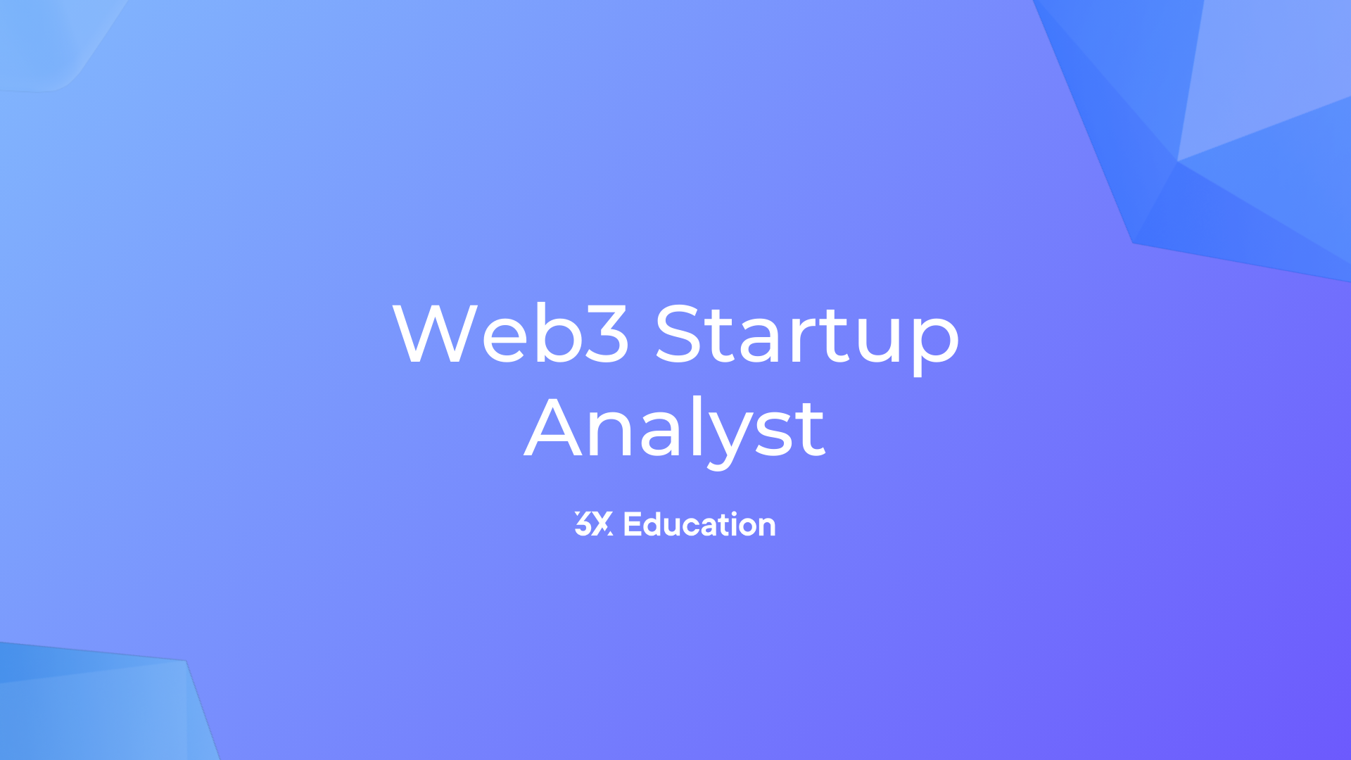 Web3 Startup Analyst