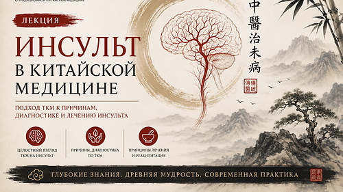 Лекция - инсульт в Китайской медицине
