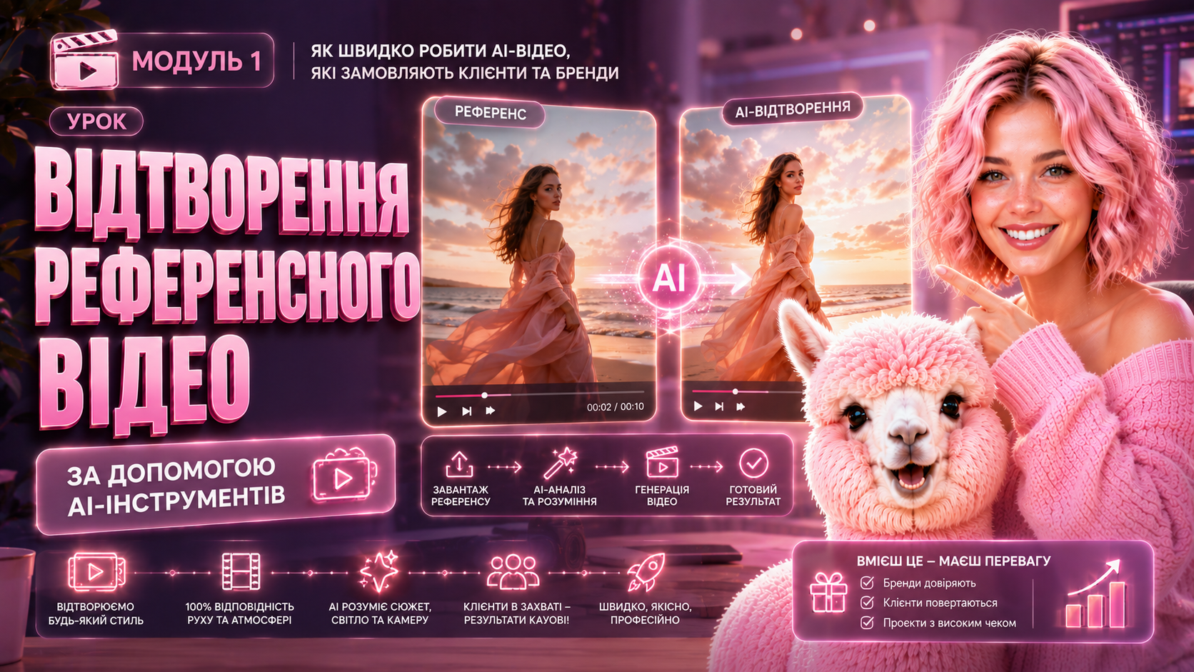 Відтворення референсного відео за допомогою AI-інструментів